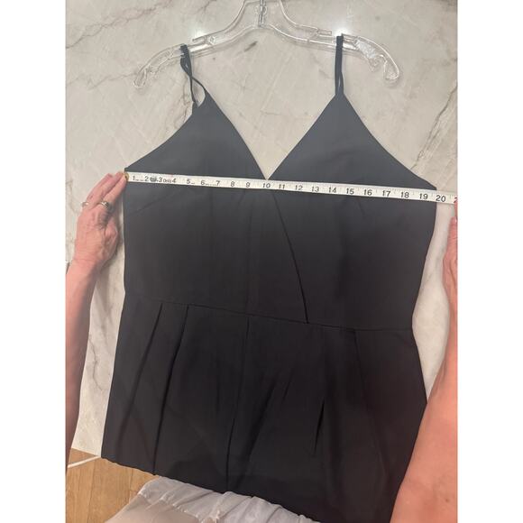 Women’s Black Jumpsuit Sz XXL/2X Sleeveless Flowy Wide Leg V-neck Layering - Picture 7 of 12